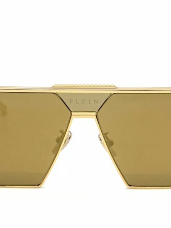 SPP001. Philipp Plein Sunglasses, Yellow Gold, Titanium - Picture 1 of 6